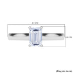 Luxuriant - 950 Platinum SGL Certified (VS/GH) Lab Grown Diamond Emerald Cut Ring 2.05 Ct._7984766_5