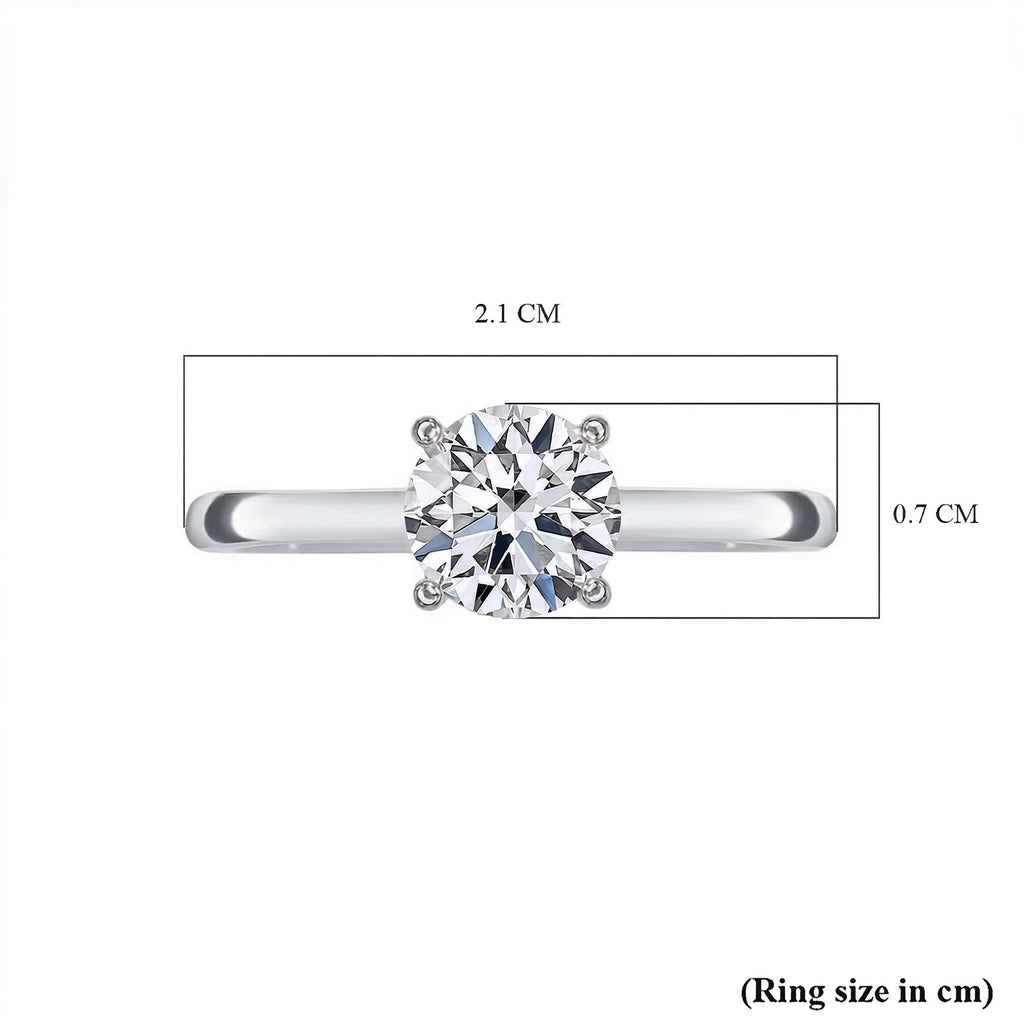 Luxuriant 9K White Gold SGL Certified (VS/GH) Lab Grown Diamond Ring 1.00 Ct._7986474_6