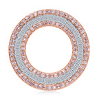 9K White Gold Pink Diamond ,  White Diamond Pendant 1.0 ct_7987897