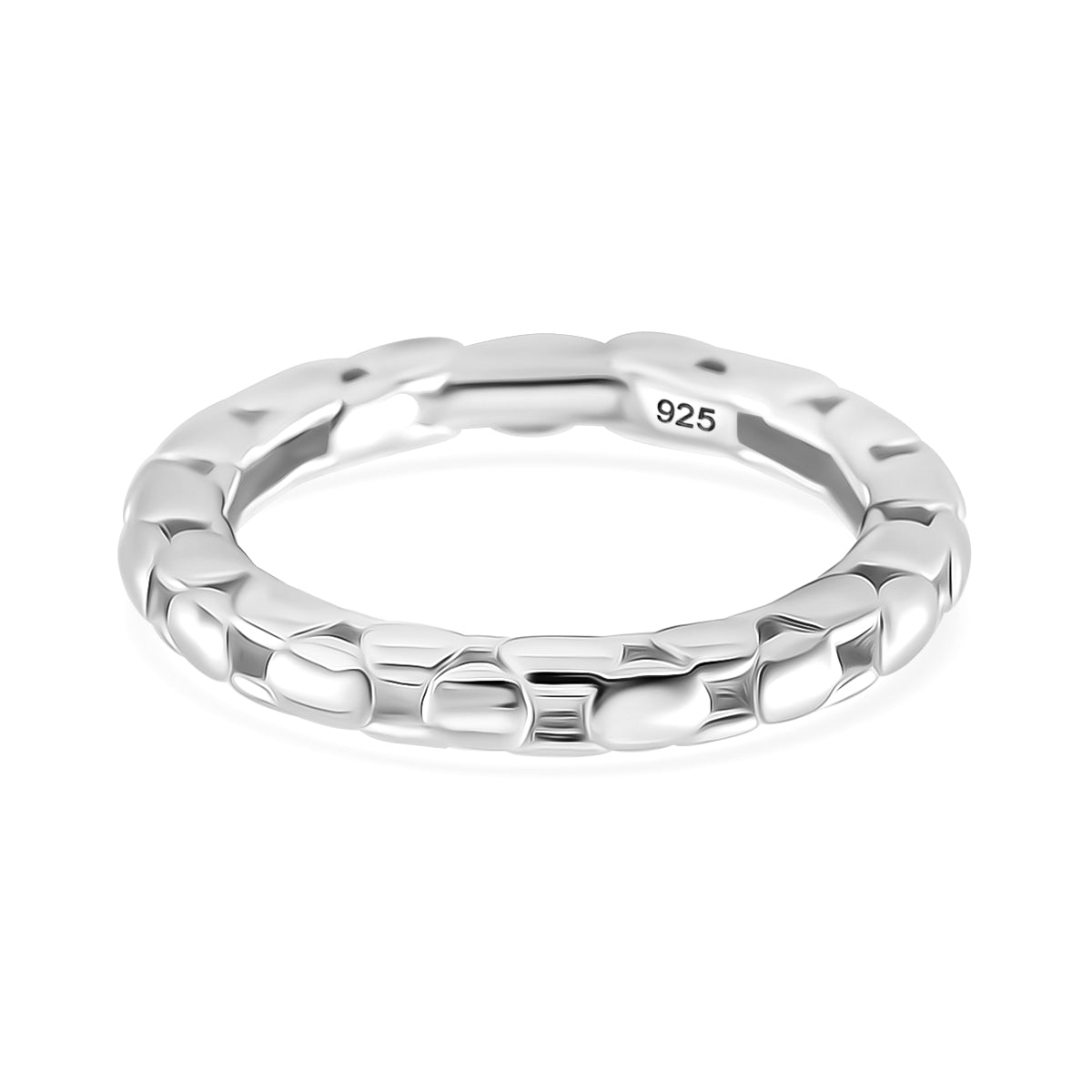 LUCY Q - Bubble Collection Rhodium Overlay Sterling Silver Ring 7990591 0