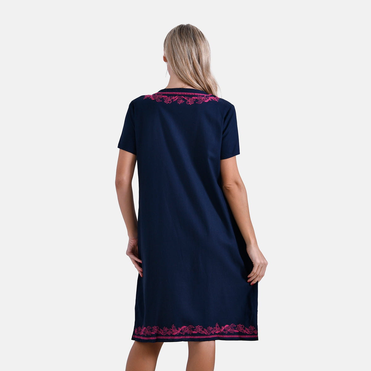 La Marey Embroidery Short Sleeves Dress V32598214 1