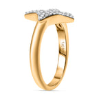 GP Celestial Collection - White Diamond & Blue Sapphire Ring in 18K Vermeil Yellow Gold Plated Sterling Silver_7991040_3