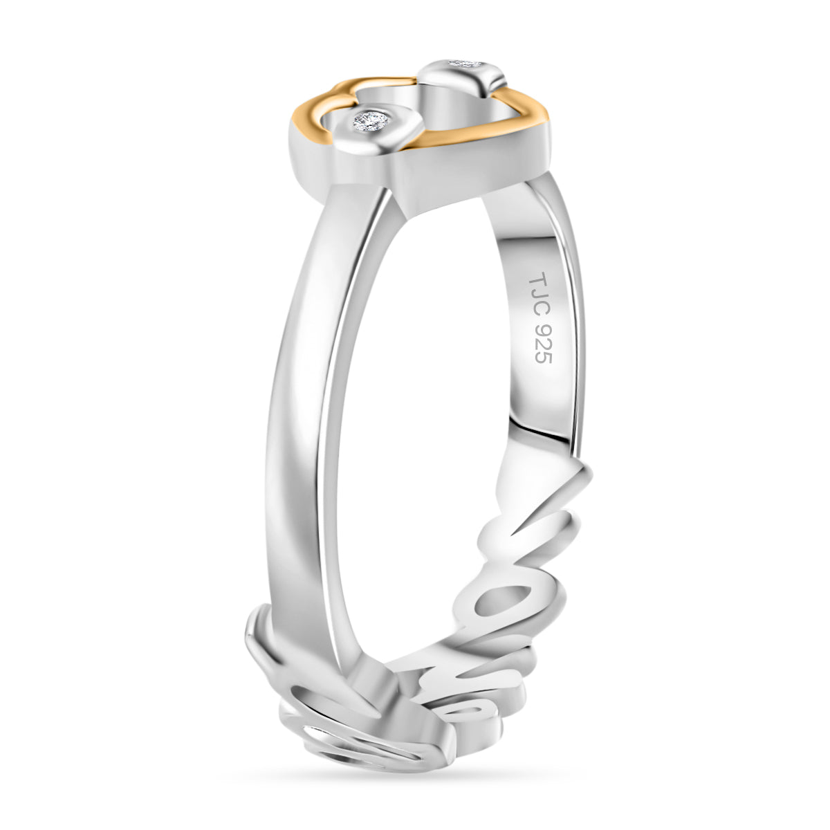 GP - Amore Collection - White Diamond and Blue Sapphire Ring Sterling Silver 7991069 5