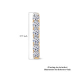 D'Joy - Lab Grown Diamond Hoop Earring in 18K Vermeil Yellow Gold Plated Sterling Silver 0.50 Ct_7991099_6