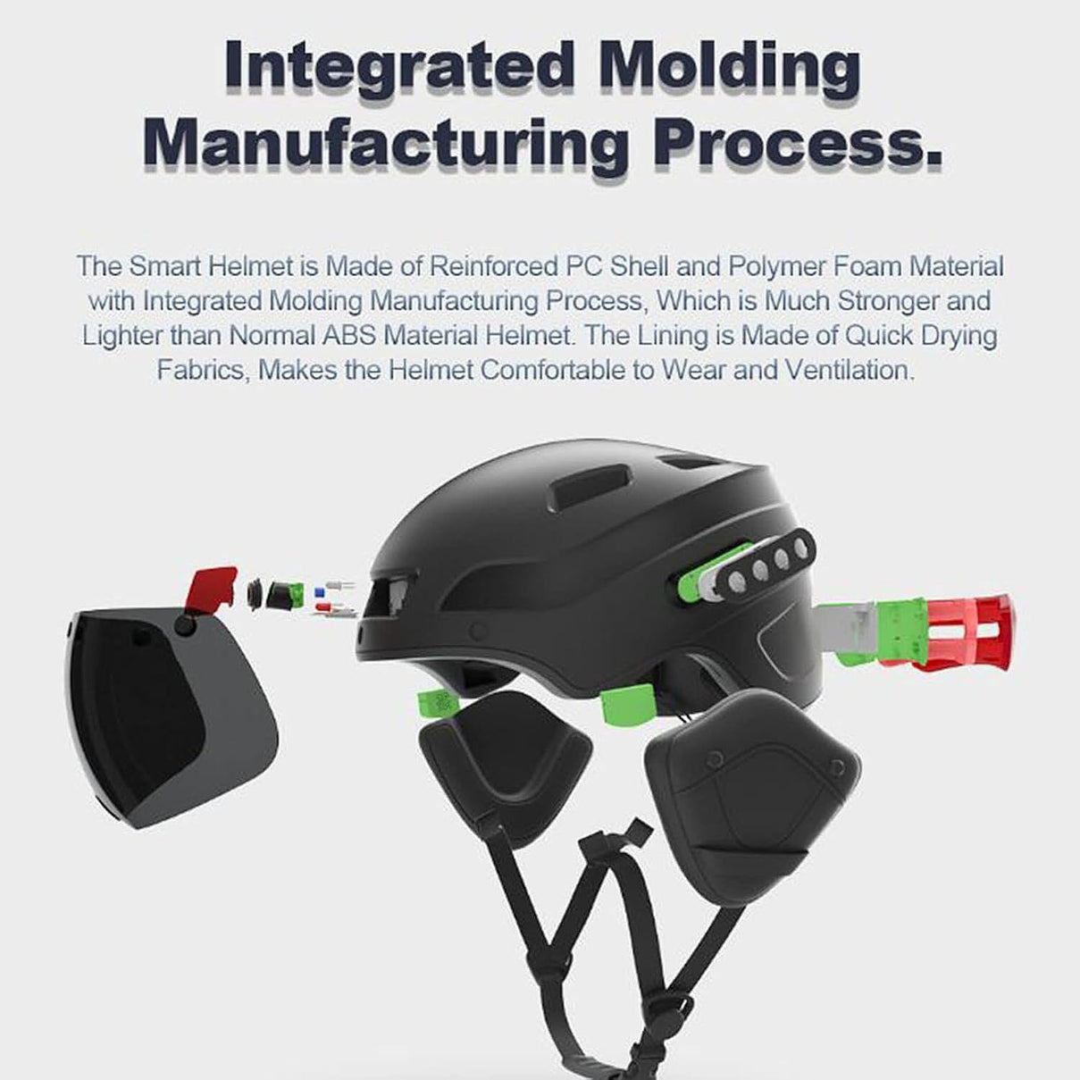 Smart Electric Vehicle Helmet with Camera and Bluetooth 7991586 2