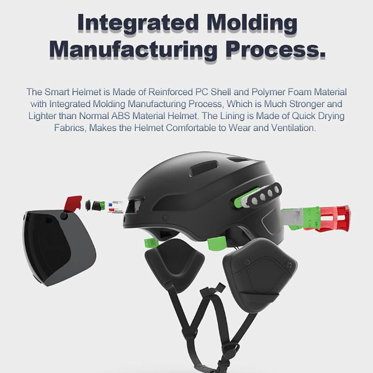 Smart Electric Vehicle Helmet with Camera and Bluetooth 7991586 2