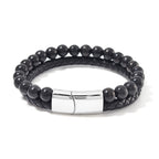 Natural Shungite Beads Bracelet (Size - 8)  90.00 Ct._7991802_3