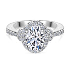 Luxuriant - 950 Platinum IGI Certified Lab Grown Diamond (VS/G-H) Halo Ring 2.51 Ct, Platinum Wt. 6.08 Gms._7992406