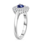 Tanzanite & White Zircon Ring in Rhodium Overlay Sterling Silver_7994022_3