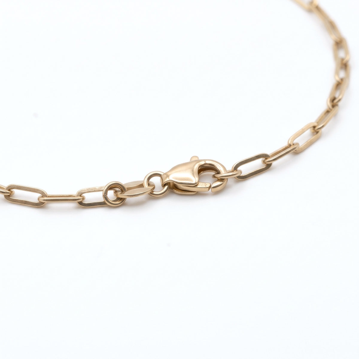 9K Yellow Gold Paperclip Bracelet With Lobster Clasp (Size - 7.5) 7994834 3