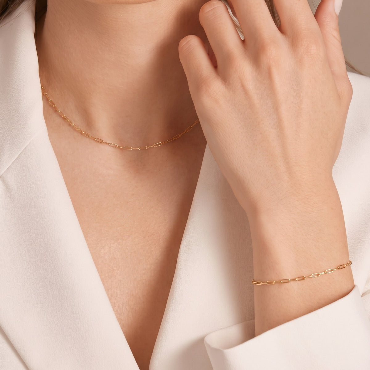9K Yellow Gold Paperclip Bracelet With Lobster Clasp (Size - 7.5) 7994834 6