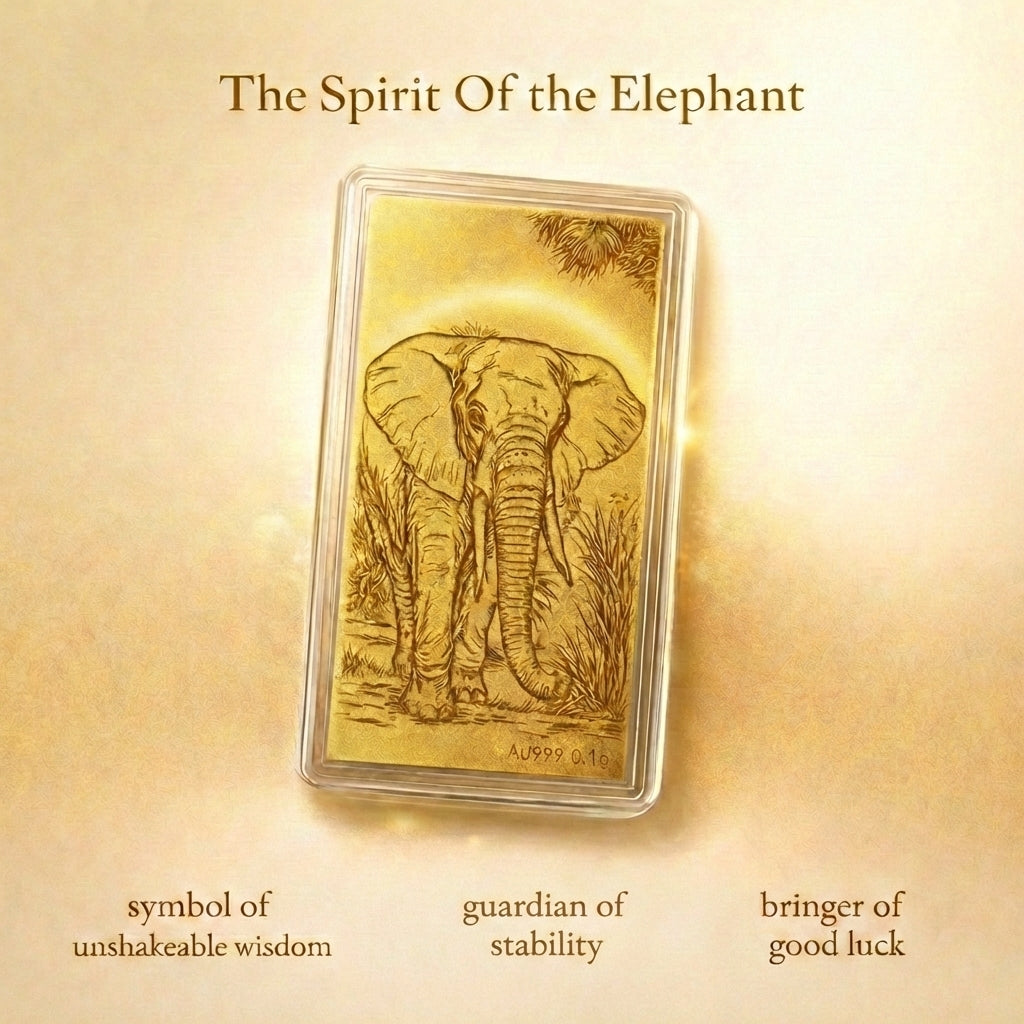 24K Yellow Gold (99.99% Purity) Elephant Pattern 7995983 6