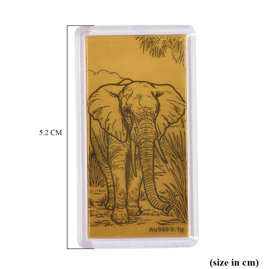 Biggest Gold Deal Of 2025 - 24K Yellow Gold (99.99% Purity) Elephant Pattern Foil