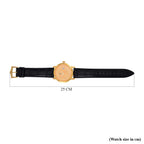 EON 1962 - Luxurious 24K Yellow Gold Swiss Movement 5 ATM Water Resistent Watch (39mm)