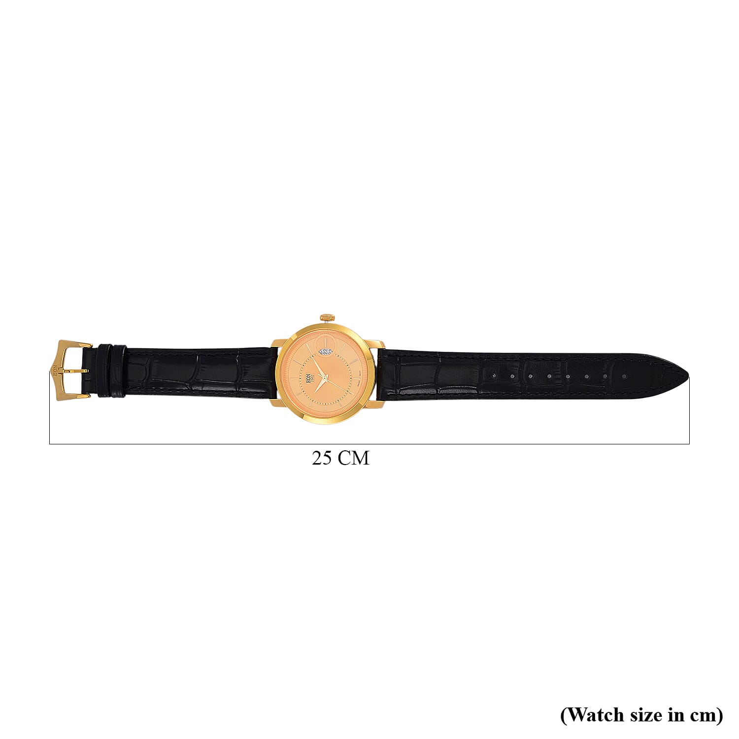EON 1962 - Luxurious 24K Yellow Gold Swiss Movement 5 ATM Water Resistent Watch (39mm) 7996028 6