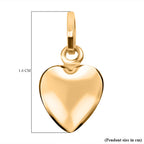 9K Yellow Gold Heart Pendant
