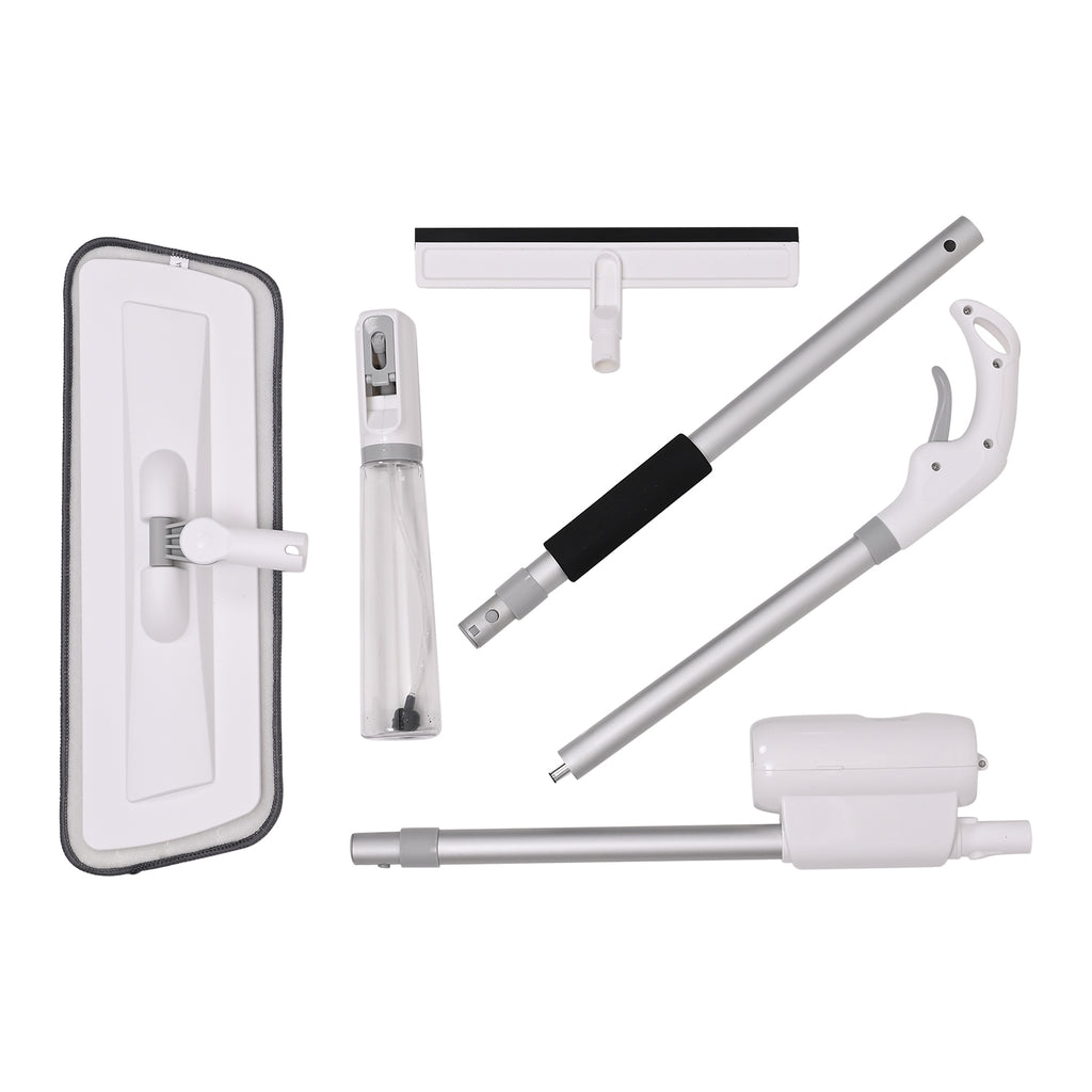 Joylift 2 in 1 Spray Mop & Window Cleaner (Large Microfibre Mop Head, Squeegee Head and Removable Water Tank) - Grey & White_7998551_7