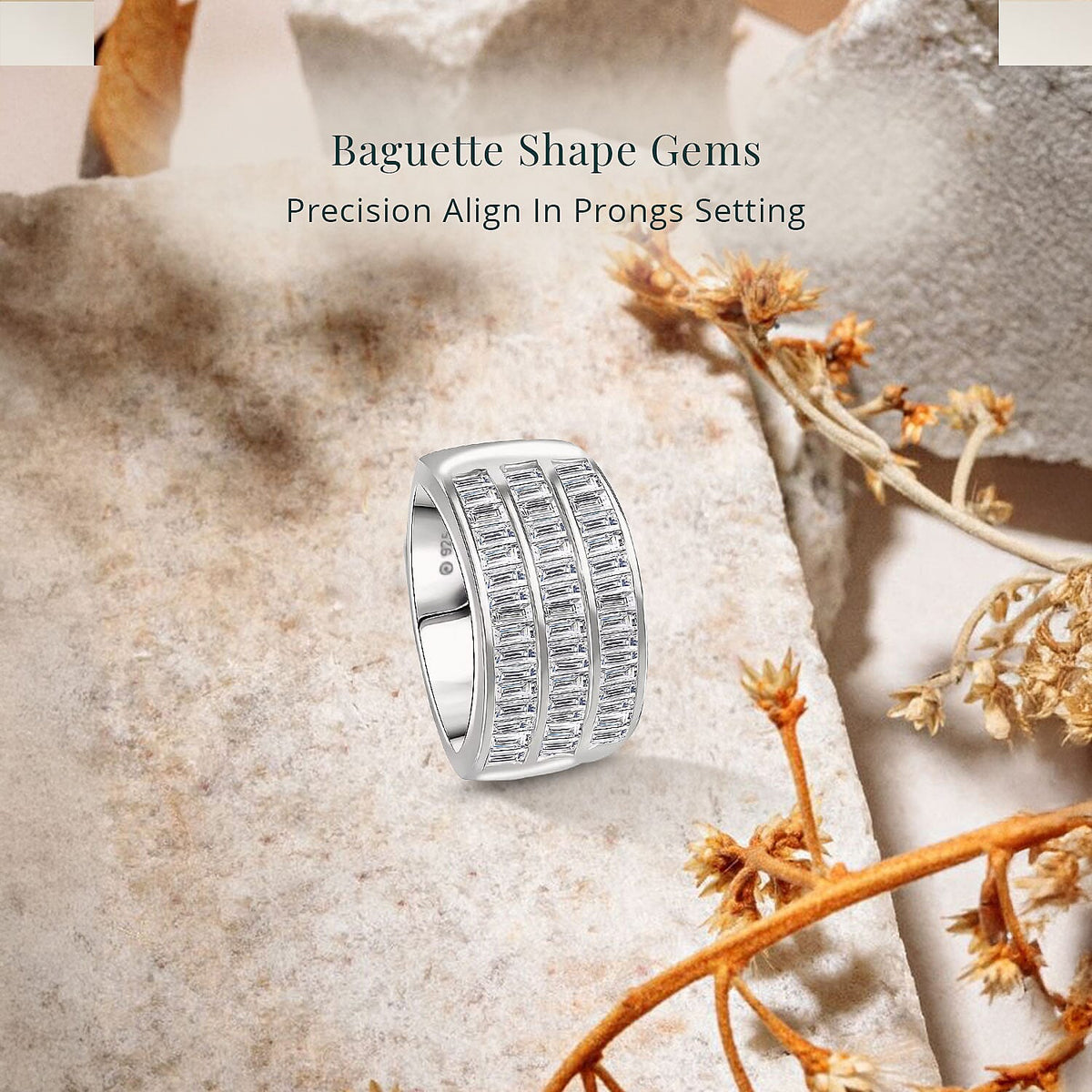 LUXURIANT Lab Grown Diamond (I1/G H) Ring in Sterling Silver 1.16 Ct, Silver Wt. 6.24 Gms. 7998644 4