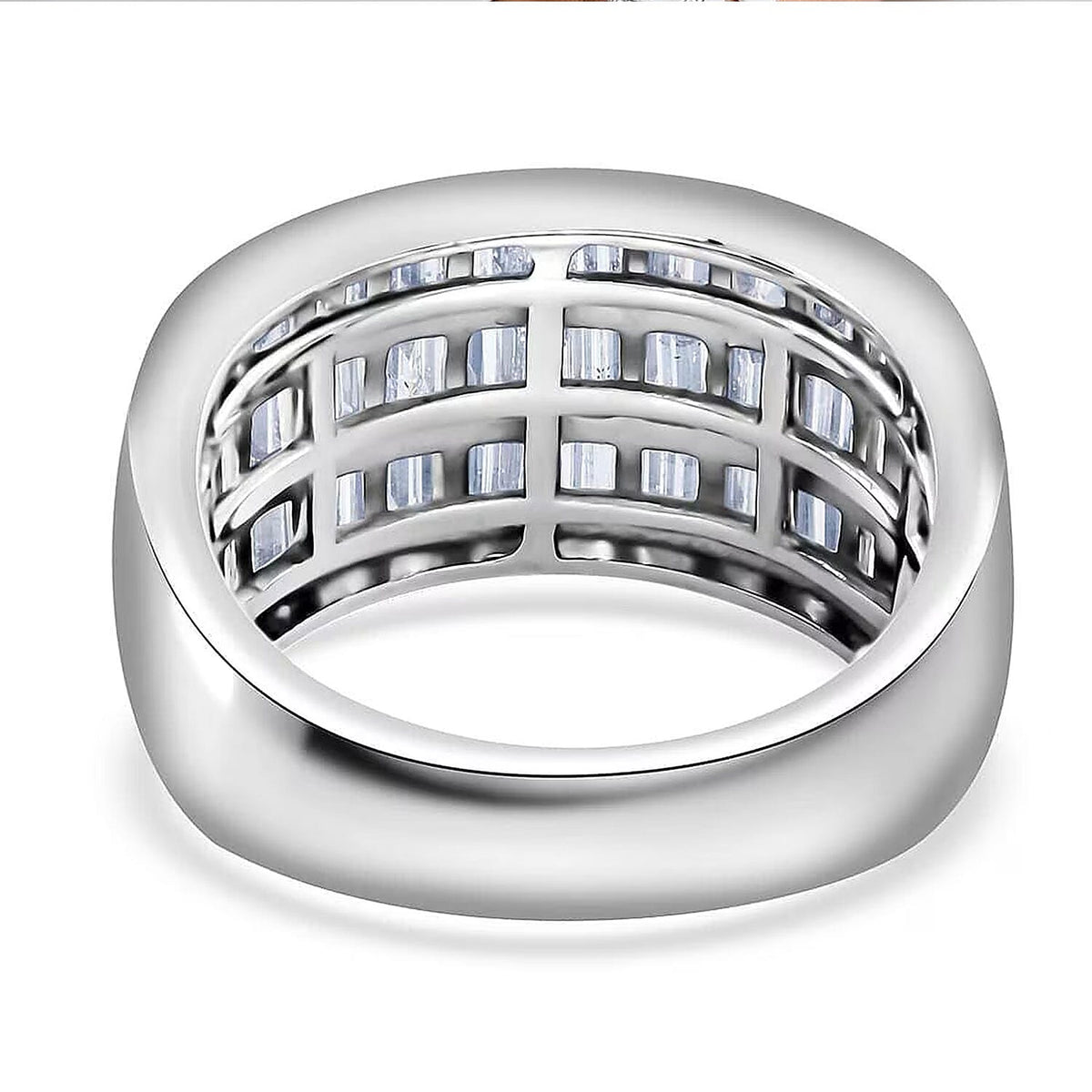 LUXURIANT Lab Grown Diamond (I1/G H) Ring in Sterling Silver 1.16 Ct, Silver Wt. 6.24 Gms. 7998644 6
