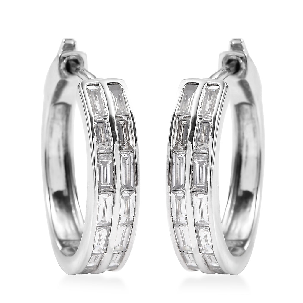 Luxuriant Diamond - Lab Grown Diamond (I1-G-H)  Earring With Clasp Sterling Silver 1.26 Ct.