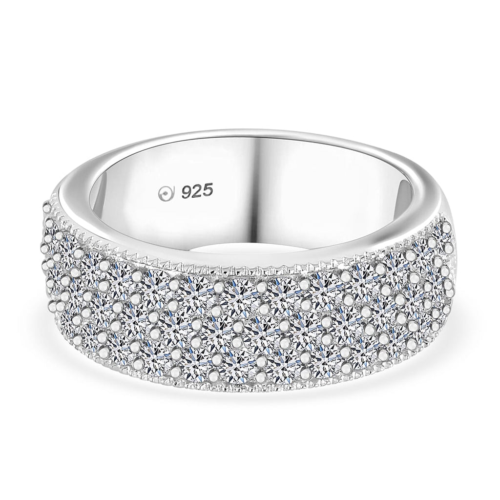 Luxuriant Diamond - Lab Grown Diamond (VS/F-G) Ring in Sterling Silver 1.72 Ct_7998669