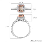 Luxuriant - 14K White Gold VS-E/F Lab Grown Pink Diamond & Lab Grown Diamond Halo Ring 1.10 Ct._7998680_5