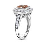 Luxuriant Diamond - 14K White & Rose Gold (VS-SI/GH) Lab Grown Pink & White Diamond Ring 2.77 Ct._7998714_2
