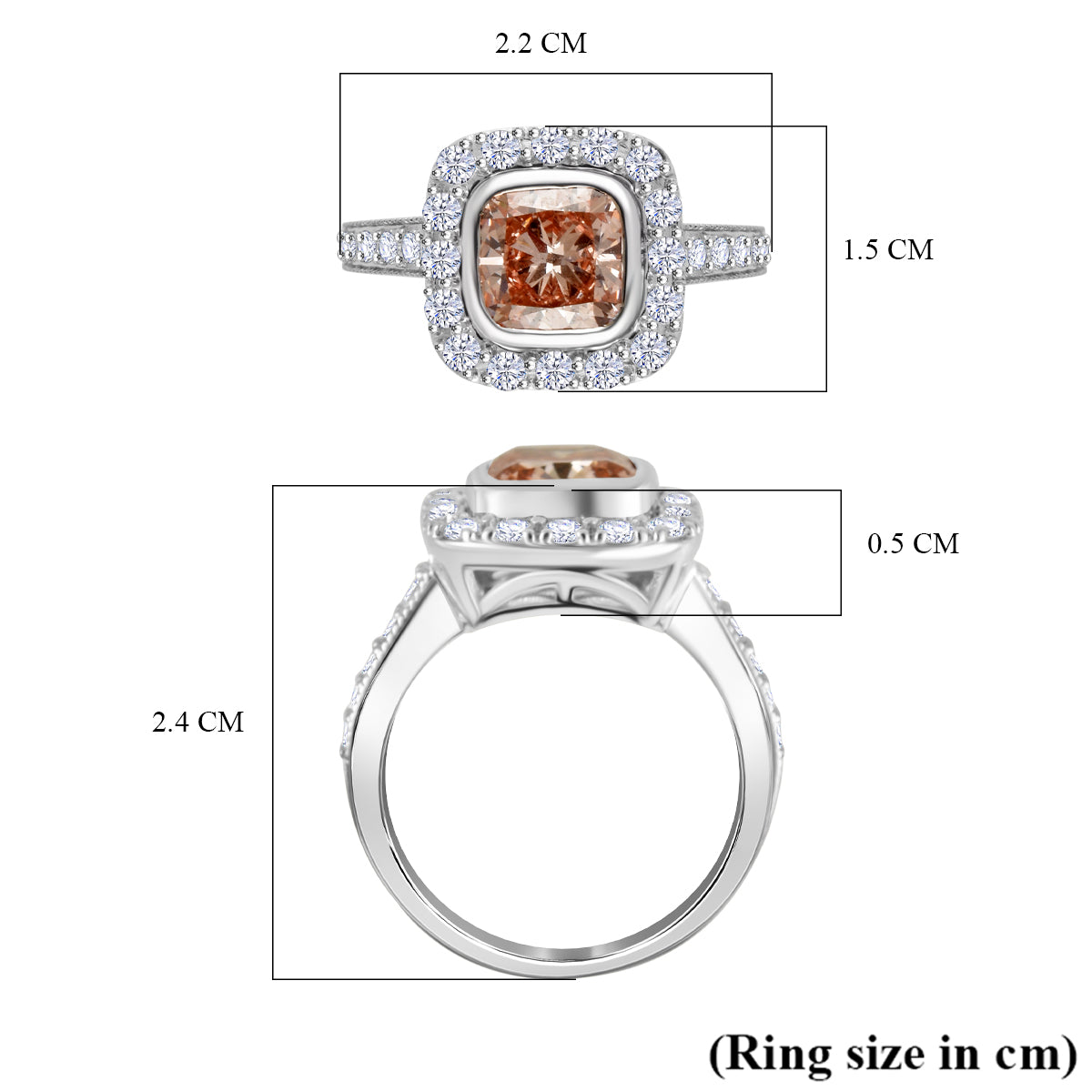 LUXURIANT 14K White and Rose Gold (VS-SI/GH) Lab Grown Pink and White Diamond Ring 2.77 Ct. 7998714 11