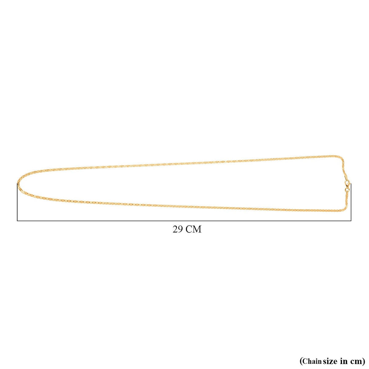 Gold Overlay Sterling Silver Chain (Size - 24) With Lobster Clasp 7998894 3