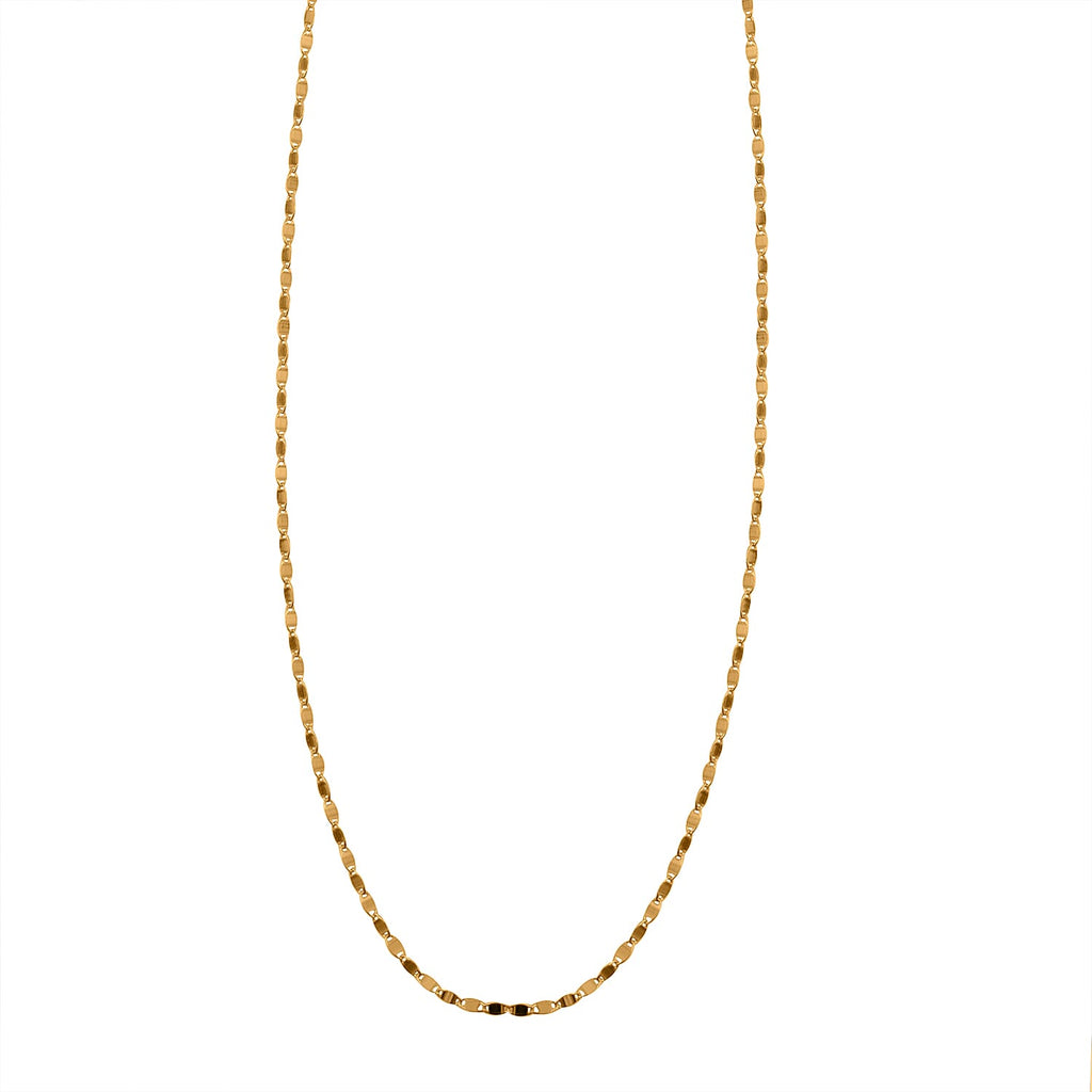 Gold Overlay Sterling Silver Chain (Size - 24) With Lobster Clasp, Gold Wt. 3.00 Gms