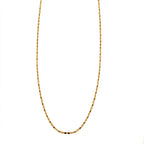 Gold Overlay Sterling Silver Chain (Size - 24) With Lobster Clasp, Gold Wt. 3.00 Gms