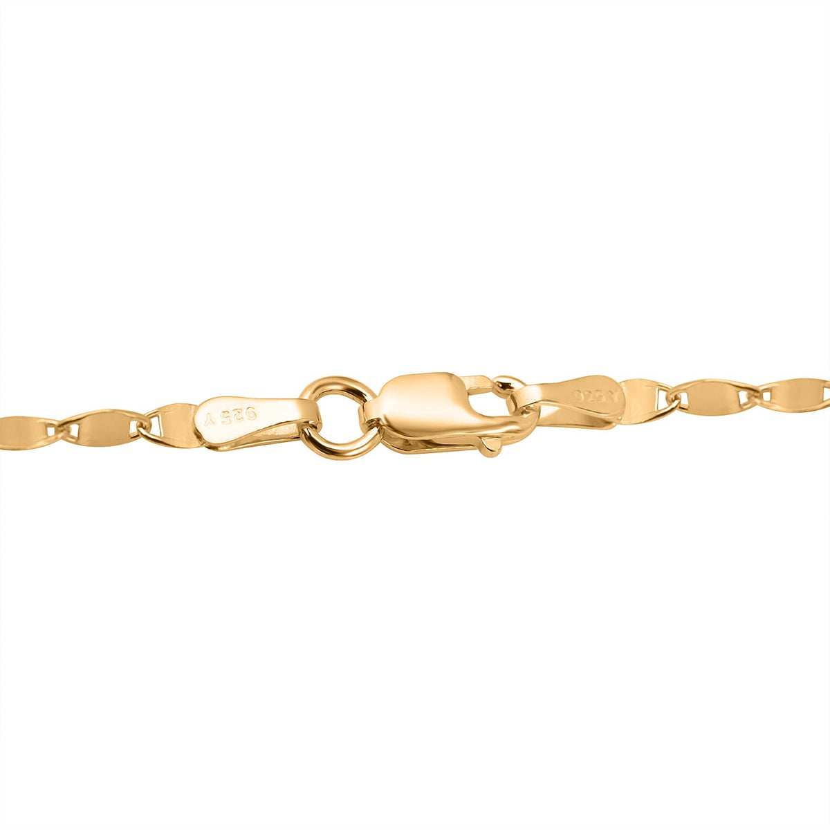 Gold Overlay Sterling Silver Chain (Size - 24) With Lobster Clasp, Gold Wt. 3.00 Gms 7998902 2
