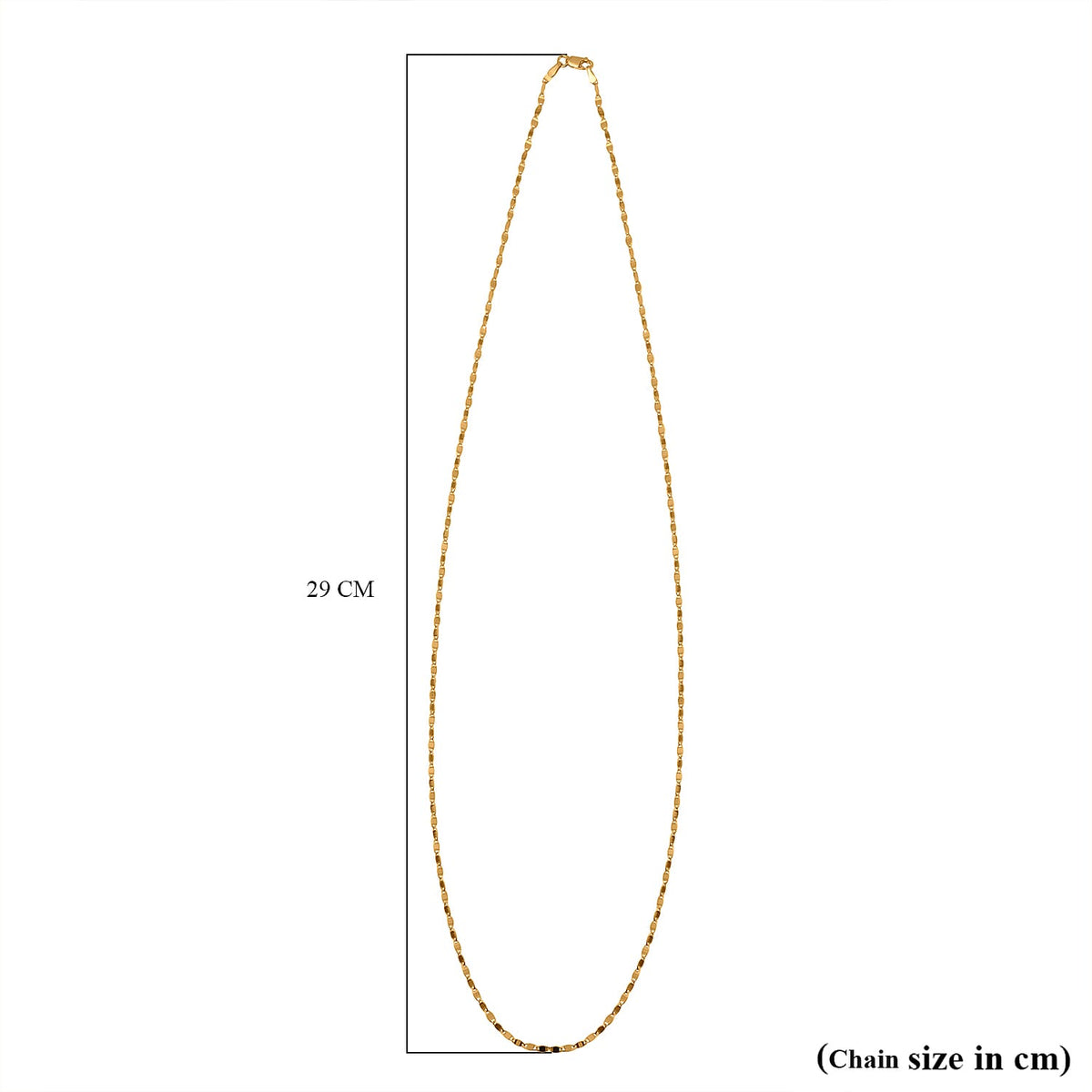 Gold Overlay Sterling Silver Chain (Size - 24) With Lobster Clasp, Gold Wt. 3.00 Gms 7998902 3