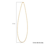 Gold Overlay Sterling Silver Chain (Size - 24) With Lobster Clasp, Gold Wt. 3.00 Gms