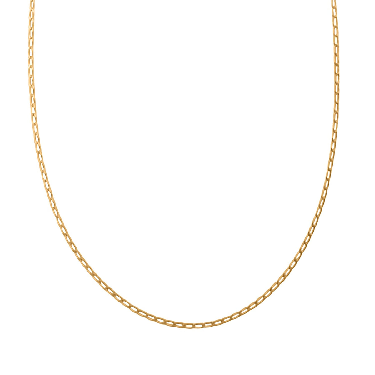 Yellow Gold Plated Sterling Silver Chain (Size - 24) With Lobster Clasp 7998910 0