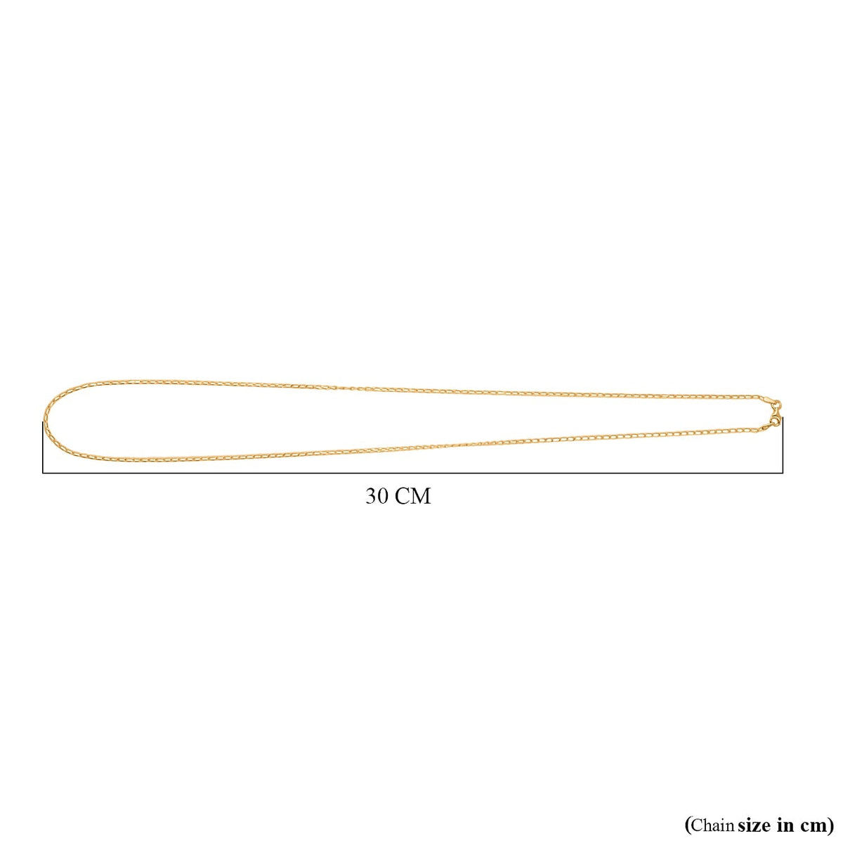 Yellow Gold Plated Sterling Silver Chain (Size - 24) With Lobster Clasp 7998910 2