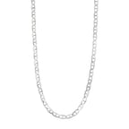 Rhodium Overlay Sterling Silver Chain (Size - 24) With Lobster Clasp