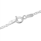 Rhodium Overlay Sterling Silver Chain (Size - 24) With Lobster Clasp