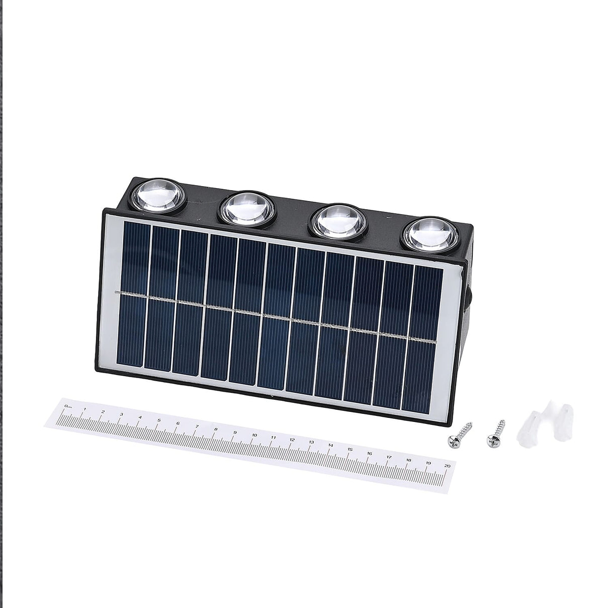 8-LED Outdoor Solar Light - IP65 Waterproof with Warm White &amp; Neutral Light - Courtyard &amp; Roadside Use 8093910 8
