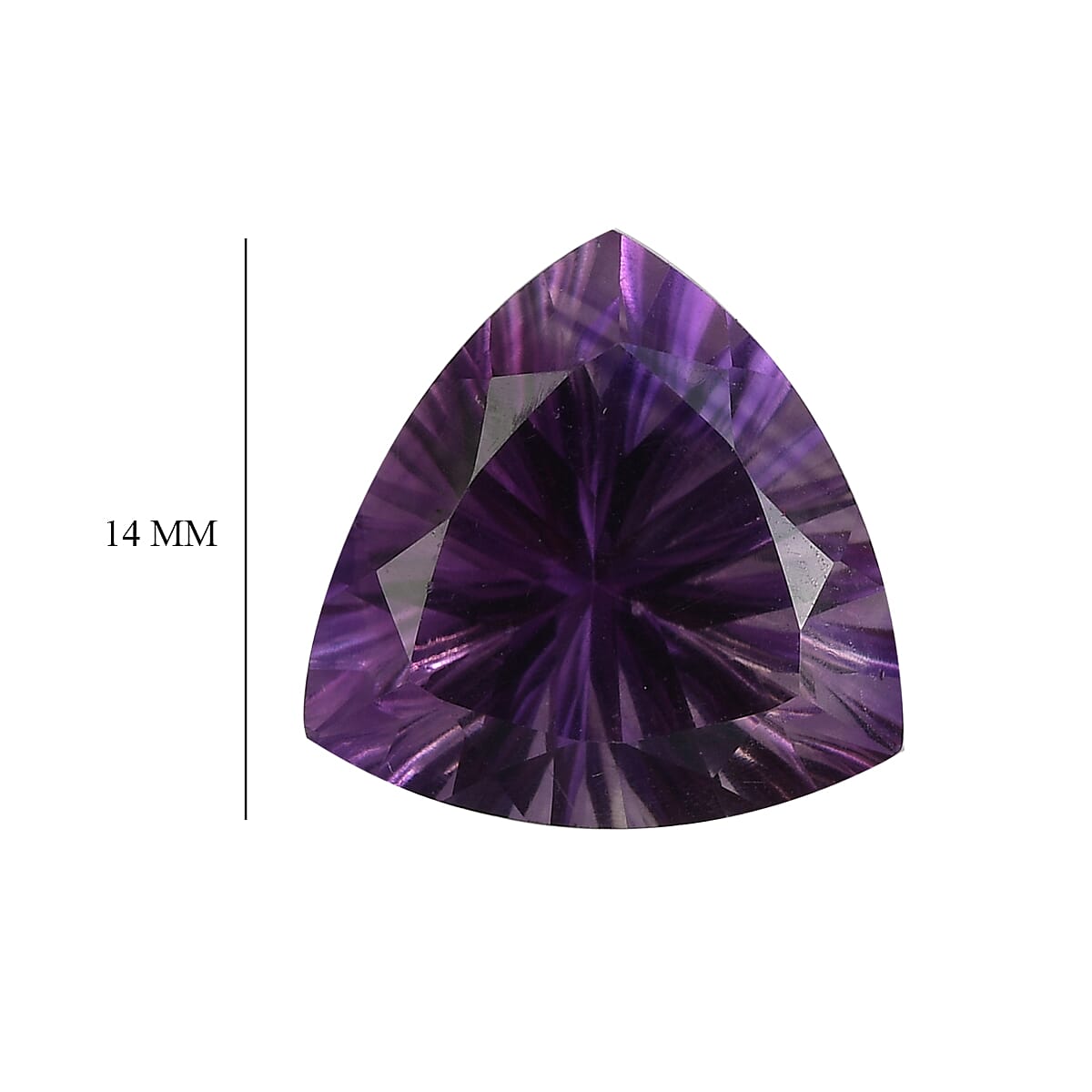 8.40 Ct. Loose Mashamba Amethyst AA Grade TRILLION 14 mm 6268122 4