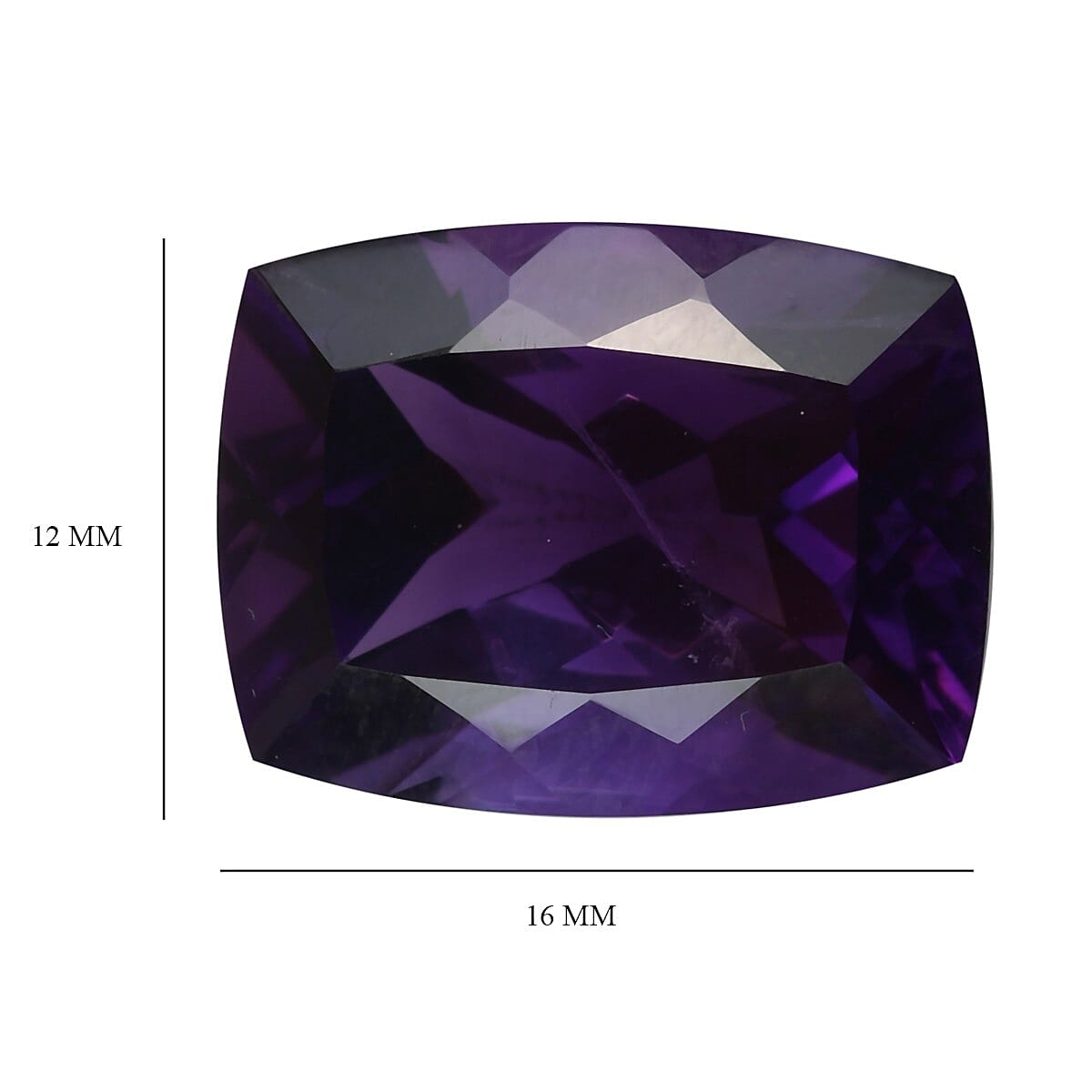 8.80 Ct. Loose African Amethyst AAA Grade CUSHION 16x12 mm 6099928 4