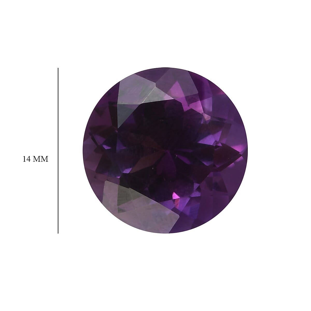 8.95 Ct. Loose Mashamba Amethyst AA Grade ROUND 14 mm 6268116 4