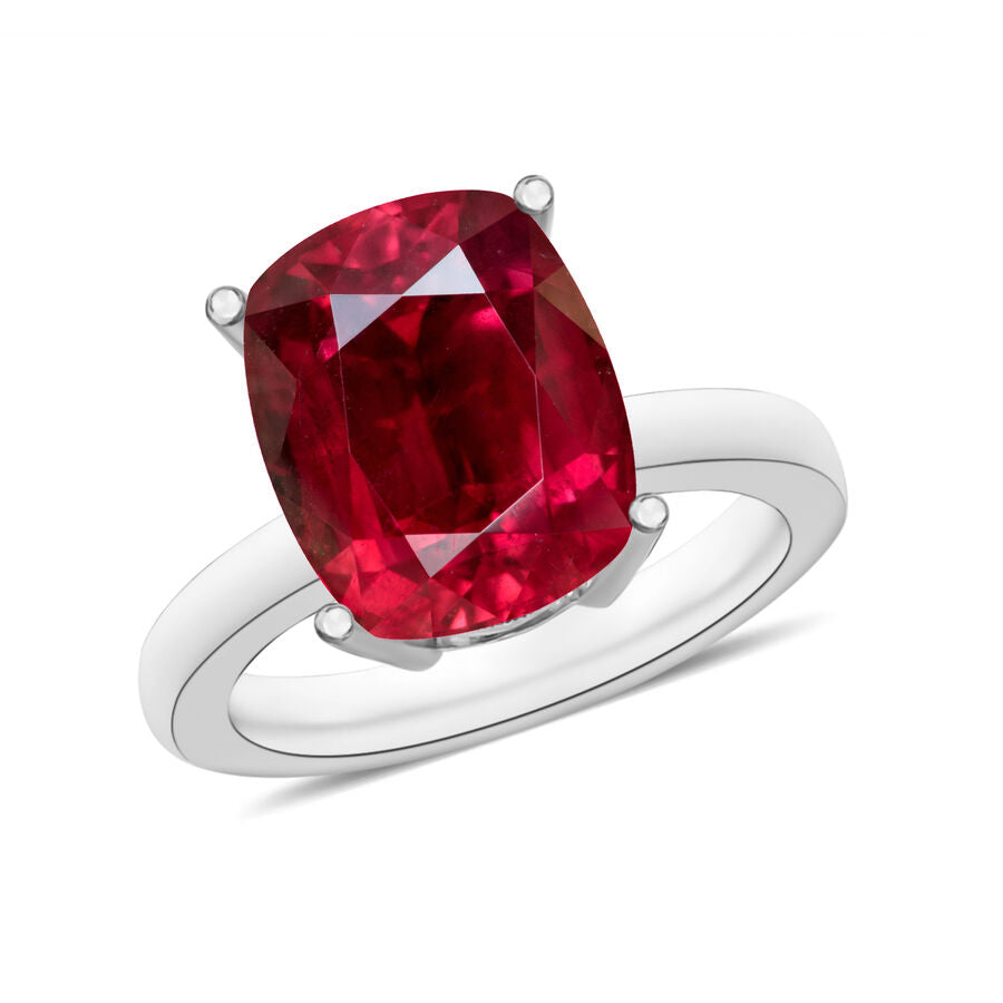 950 Platinum  AAAA  Rubellite  Solitaire Ring 3.20 ct,  Platinum Wt. 5.5 Gms  3.200  Ct. 8001438 0