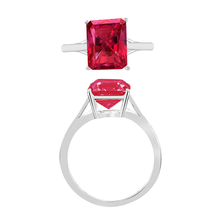 14K W Gold   Rubellite  Solitaire Ring 3.20 ct,  Gold Wt. 4 Gms  3.200  Ct. 8001676 3