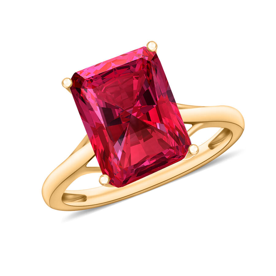 14K Yellow Gold  AAA   Rubellite  Solitaire Ring 3.20 ct,  Gold Wt. 4 Gms  3.200  Ct. 8001693 0