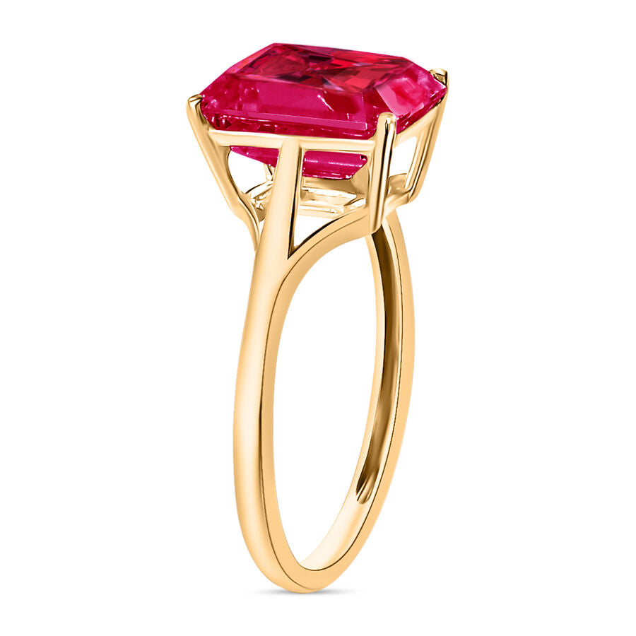 14K Yellow Gold  AAA   Rubellite  Solitaire Ring 3.20 ct,  Gold Wt. 4 Gms  3.200  Ct. 8001693 2