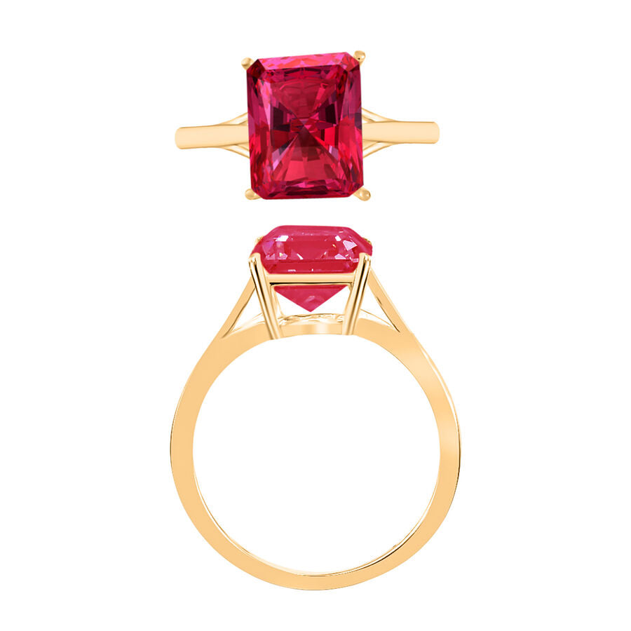 14K Yellow Gold  AAA   Rubellite  Solitaire Ring 3.20 ct,  Gold Wt. 4 Gms  3.200  Ct. 8001693 3