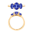 18K Yellow Gold   Tanzanite  3 Stone Ring 2.31 ct,  Gold Wt. 5.5 Gms  2.310  Ct._8006738_3