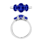 950 Platinum   Tanzanite  3 Stone Ring 2.31 ct,  Platinum Wt. 5.5 Gms  2.310  Ct._8006772_3