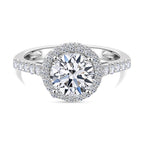 Luxuriant Diamond 950 Platinum (VS-G-H) Lab Grown Diamond Ring 2.00 Ct.